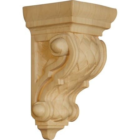 6 X 3 X 2 3/4 Carpi Corbel With Basket Weave In Soft Maple